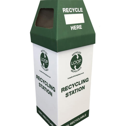 eco-friendly cardboard recycling bins from loop