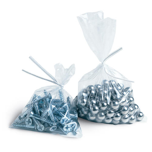 clear plastic or polythene bags