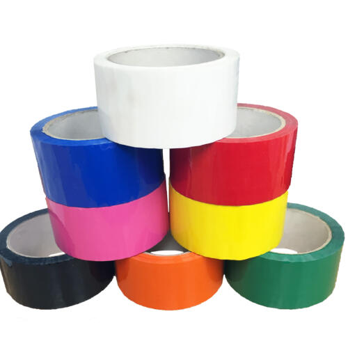 coloured adhesive packing tape