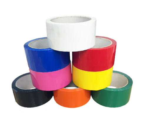 coloured adhesive packing tape