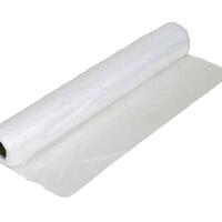 rolls of polythene or plastic sheeting