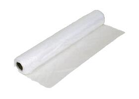rolls of polythene or plastic sheeting