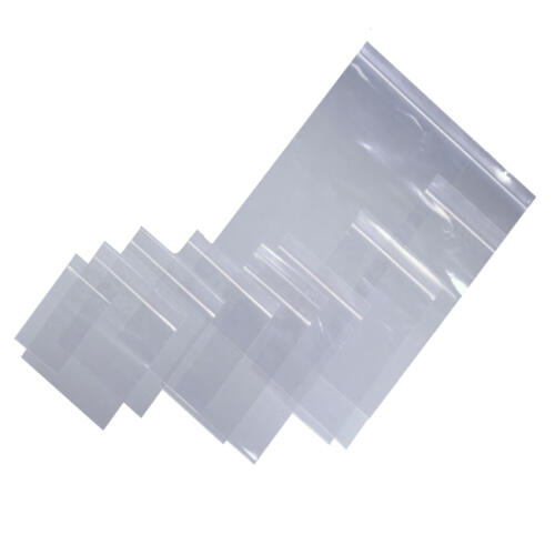 plain heavyweight grip seal polythene bags