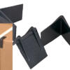 black plastic strapping edge protectors