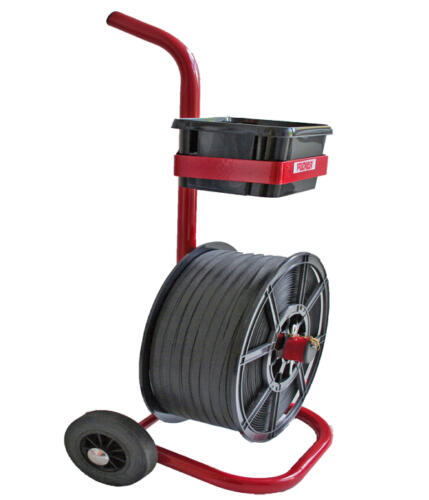 mobile polypropylene strapping dispenser
