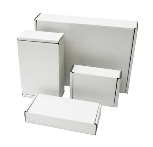 White postal boxes loop