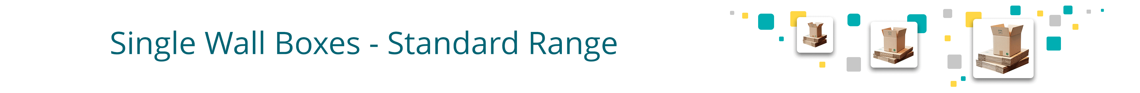 Single Wall Cardboard Boxes – Standard Range