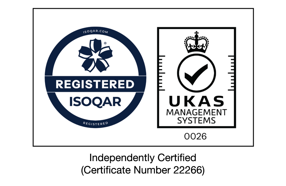 ISOQAR and UKAS management systems accreditations