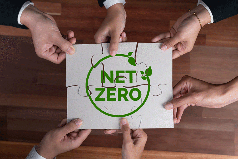 Carbon offsetting with net zero packaging